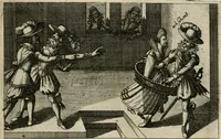 An illustration from Le Centre de l'amour : decouvert soubs divers emblesmes galans et facetieux (1680)