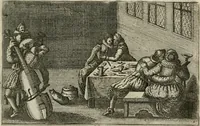 An illustration from Le Centre de l'amour : decouvert soubs divers emblesmes galans et facetieux (1680)