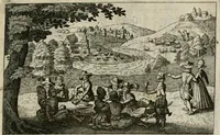 An illustration from Le Centre de l'amour : decouvert soubs divers emblesmes galans et facetieux (1680)