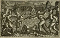 An illustration from Le centre de l'amour : decouvert soubs divers emblesmes galans et facetieux (1687)