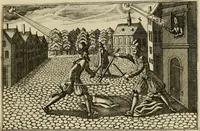 An illustration from Le centre de l'amour : decouvert soubs divers emblesmes galans et facetieux (1687)