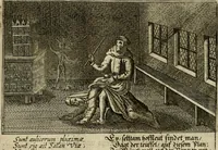 An illustration from Le centre de l'amour : decouvert soubs divers emblesmes galans et facetieux (1687)