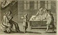 An illustration from Le centre de l'amour : decouvert soubs divers emblesmes galans et facetieux (1687)