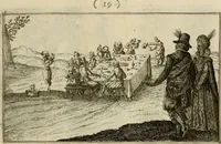 An illustration from Le centre de l'amour : decouvert soubs divers emblesmes galans et facetieux (1687)
