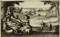 An illustration from Le centre de l'amour : decouvert soubs divers emblesmes galans et facetieux (1687)
