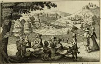 An illustration from Le centre de l'amour : decouvert soubs divers emblesmes galans et facetieux (1687)