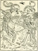 An illustration from Le chevalier délibéré (1898)