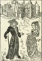 An illustration from Le chevalier délibéré (1898)