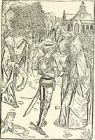 An illustration from Le chevalier délibéré (1898)