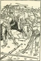 An illustration from Le chevalier délibéré (1898)