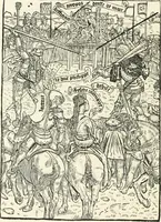 An illustration from Le chevalier délibéré (1898)