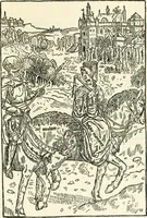 An illustration from Le chevalier délibéré (1898)
