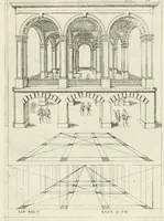 An illustration from Leçons de perspective positive (1676)