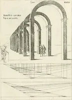 An illustration from Leçons de perspective positive (1676)