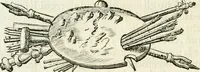 An illustration from Le corone del merito solennemente distribuite sul Campidoglio il dì 19. aprile MDCCIII. dall'Accademia del disegno : presedendo Carlo Maratti, celebre dipintore (1703)