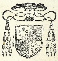 An illustration from Le cose maravigliose dell'alma citta di Roma : doue si tratta delle chiese, stationi, & reliquie de'corpi santi, che vi sono : con vn trattato d'acquistar l'indulgentie : la gvida romana che in segna facilmente a i forastieri a ritrouare le più notabil cose di Roma : li nomi de i sommi pontefici, imperatori, & altri principi christiani ... tvtti novamente pvrgati, & corretti, et vna epistola del cardinale Borromeo del giubileo dell'anno Santo (1575)