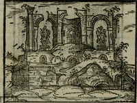 An illustration from Le cose maravigliose dell'alma citta di Roma : anfiteatro del mondo (1600)