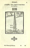 Picture 1 of 55 from Le cose maravigliose dell'alma città di Roma : dove si veggono il movimento delle guglie, & gli acquedutti per condurre l'Acqua Felice, le ample e commode strade, fatte à beneficio publico dal santissimo Sisto V. P.O.M. : et si tratta delle chiese, rappresentate in disegno da Gieronimo Francino, con le stationi, & reliquie de' corpi santi che vi sono, et vn trattato del modo d'acquistare l'indulgenze : la guida romana, che insegna facilmente à i forastieri à ritrouare le più notabili cose di Roma : li nomi de i sommi pontefici, imperatori, & altri principi christiani : il numero delle parrocchie & compagnie che sono in Roma : l'antichità di Roma, breuemente raccolta : & vn discorso sopra li fuochi de gli antichi (1588), leaf 21