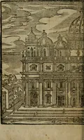 Picture 9 of 48 from Le cose maravigliose di Roma : cioè, chiese, e luoghi pij, con la delineatione dell'edificio, loro historia, ornamenti, pitture, e sculture, co'l nome de' pittori e scultori che l'han fatte : cimiterij, reliquie, corpi santi, stationi, & indulgenze che vi sono ... : la guida romana, che insegna a' forastieri di trouar facilmente le sudette cose ; i nomi de' sommi pontefici, imperatori, rè & altri prencipi christiani : le sette famose marauiglie del mondo : con le poste principali d'Italia & altre cose notabili (1640), leaf 11