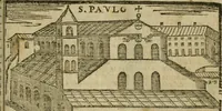 Picture 12 of 48 from Le cose maravigliose di Roma : cioè, chiese, e luoghi pij, con la delineatione dell'edificio, loro historia, ornamenti, pitture, e sculture, co'l nome de' pittori e scultori che l'han fatte : cimiterij, reliquie, corpi santi, stationi, & indulgenze che vi sono ... : la guida romana, che insegna a' forastieri di trouar facilmente le sudette cose ; i nomi de' sommi pontefici, imperatori, rè & altri prencipi christiani : le sette famose marauiglie del mondo : con le poste principali d'Italia & altre cose notabili (1640), leaf 18