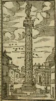 Picture 18 of 48 from Le cose maravigliose di Roma : cioè, chiese, e luoghi pij, con la delineatione dell'edificio, loro historia, ornamenti, pitture, e sculture, co'l nome de' pittori e scultori che l'han fatte : cimiterij, reliquie, corpi santi, stationi, & indulgenze che vi sono ... : la guida romana, che insegna a' forastieri di trouar facilmente le sudette cose ; i nomi de' sommi pontefici, imperatori, rè & altri prencipi christiani : le sette famose marauiglie del mondo : con le poste principali d'Italia & altre cose notabili (1640), leaf 38