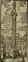 Picture 19 of 48 from Le cose maravigliose di Roma : cioè, chiese, e luoghi pij, con la delineatione dell'edificio, loro historia, ornamenti, pitture, e sculture, co'l nome de' pittori e scultori che l'han fatte : cimiterij, reliquie, corpi santi, stationi, & indulgenze che vi sono ... : la guida romana, che insegna a' forastieri di trouar facilmente le sudette cose ; i nomi de' sommi pontefici, imperatori, rè & altri prencipi christiani : le sette famose marauiglie del mondo : con le poste principali d'Italia & altre cose notabili (1640), leaf 41