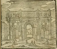 Picture 40 of 48 from Le cose maravigliose di Roma : cioè, chiese, e luoghi pij, con la delineatione dell'edificio, loro historia, ornamenti, pitture, e sculture, co'l nome de' pittori e scultori che l'han fatte : cimiterij, reliquie, corpi santi, stationi, & indulgenze che vi sono ... : la guida romana, che insegna a' forastieri di trouar facilmente le sudette cose ; i nomi de' sommi pontefici, imperatori, rè & altri prencipi christiani : le sette famose marauiglie del mondo : con le poste principali d'Italia & altre cose notabili (1640), leaf 86