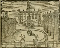 Picture 43 of 48 from Le cose maravigliose di Roma : cioè, chiese, e luoghi pij, con la delineatione dell'edificio, loro historia, ornamenti, pitture, e sculture, co'l nome de' pittori e scultori che l'han fatte : cimiterij, reliquie, corpi santi, stationi, & indulgenze che vi sono ... : la guida romana, che insegna a' forastieri di trouar facilmente le sudette cose ; i nomi de' sommi pontefici, imperatori, rè & altri prencipi christiani : le sette famose marauiglie del mondo : con le poste principali d'Italia & altre cose notabili (1640), leaf 90