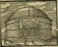 Picture 45 of 48 from Le cose maravigliose di Roma : cioè, chiese, e luoghi pij, con la delineatione dell'edificio, loro historia, ornamenti, pitture, e sculture, co'l nome de' pittori e scultori che l'han fatte : cimiterij, reliquie, corpi santi, stationi, & indulgenze che vi sono ... : la guida romana, che insegna a' forastieri di trouar facilmente le sudette cose ; i nomi de' sommi pontefici, imperatori, rè & altri prencipi christiani : le sette famose marauiglie del mondo : con le poste principali d'Italia & altre cose notabili (1640), leaf 92