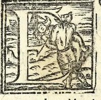 An illustration from Le cose maravigliose dell'alma citta di Roma : doue si tratta delle chiese, stationi, & reliquie de'corpi santi, che vi sono : con vn trattato d'acquistar l'indulgentie : la guida romana che insegna facilmente a i forastieri a ritrouare le più notabil cose di Roma : li nomi de i sommi pontefici, imperatori, & altri principi christiani : l'antichità di Roma breuemente raccolta : et vn discorso sopra i fuochi de gli antichi : con le poste d'Italia : tutti nuouamente purgati, & corretti (1585)