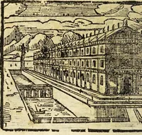 Picture 41 of 43 from Le cose merauigliose dell'alma città di Roma : doue si tratta delle chiese, stationi, reliquie corpi santi, che vi sono, e diuersi maritaggi di pouere zitelle, che si fanno : con la guida romana, che insegna facilmente à forastieri di ritrouare le cose più notabili di Roma : li nomi de' sommi pontefici, imperatori, & altri principi christiani, con le principali poste d'Italia : con aggiunta d'altre cose sacre da Clemente VIII, Paolo V, Vrbano VIII, Innocentio X & Alessandro VII : con le sette merauiglie del mondo, & altre cose notabili (1666), leaf 114