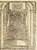 Picture 3 of 43 from Le cose merauigliose dell'alma città di Roma : doue si tratta delle chiese, stationi, reliquie corpi santi, che vi sono, e diuersi maritaggi di pouere zitelle, che si fanno : con la guida romana, che insegna facilmente à forastieri di ritrouare le cose più notabili di Roma : li nomi de' sommi pontefici, imperatori, & altri principi christiani, con le principali poste d'Italia : con aggiunta d'altre cose sacre da Clemente VIII, Paolo V, Vrbano VIII, Innocentio X & Alessandro VII : con le sette merauiglie del mondo, & altre cose notabili (1666), leaf 9