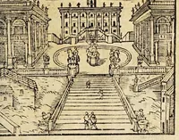 Picture 34 of 43 from Le cose merauigliose dell'alma città di Roma : doue si tratta delle chiese, stationi, reliquie corpi santi, che vi sono, e diuersi maritaggi di pouere zitelle, che si fanno : con la guida romana, che insegna facilmente à forastieri di ritrouare le cose più notabili di Roma : li nomi de' sommi pontefici, imperatori, & altri principi christiani, con le principali poste d'Italia : con aggiunta d'altre cose sacre da Clemente VIII, Paolo V, Vrbano VIII, Innocentio X & Alessandro VII : con le sette merauiglie del mondo, & altre cose notabili (1666), leaf 91