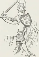 An illustration from Le Costume au Moyen âge d'après les sceaux ... (1880)