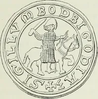 An illustration from Le Costume au Moyen âge d'après les sceaux ... (1880)
