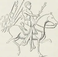 An illustration from Le Costume au Moyen âge d'après les sceaux ... (1880)