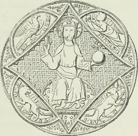 An illustration from Le Costume au Moyen âge d'après les sceaux ... (1880)