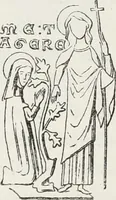 An illustration from Le Costume au Moyen âge d'après les sceaux ... (1880)