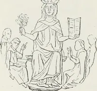 An illustration from Le Costume au Moyen âge d'après les sceaux ... (1880)