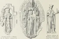 An illustration from Le Costume au Moyen âge d'après les sceaux ... (1880)