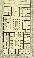 An illustration from Le costume historique. Cinq cents planches, trois cents en couleurs, or et argent, deux cents en camaieu. Types principaux du vêtement et de la parure, rapprochés de ceux de l'intérieur de l'habitation dans tous les temps et chez tous les peuples, avec de nombreux détails sur le mobilier, les armes, les objets usuels, les moyens de transport, etc (1888)