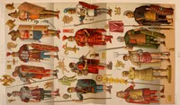 An illustration from Le costume historique. Cinq cents planches, trois cents en couleurs, or et argent, deux cents en camaieu. Types principaux du vêtement et de la parure, rapprochés de ceux de l'intérieur de l'habitation dans tous les temps et chez tous les peuples, avec de nombreux détails sur le mobilier, les armes, les objets usuels, les moyens de transport, etc (1888)