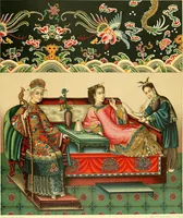 Picture 100 of 118 from Le costume historique. Cinq cents planches, trois cents en couleurs, or et argent, deux cents en camaieu. Types principaux du vêtement et de la parure, rapprochés de ceux de l'intérieur de l'habitation dans tous les temps et chez tous les peuples, avec de nombreux détails sur le mobilier, les armes, les objets usuels, les moyens de transport, etc (1888), leaf 609