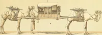 An illustration from Le costume historique. Cinq cents planches, trois cents en couleurs, or et argent, deux cents en camaieu. Types principaux du vêtement et de la parure, rapprochés de ceux de l'intérieur de l'habitation dans tous les temps et chez tous les peuples, avec de nombreux détails sur le mobilier, les armes, les objets usuels, les moyens de transport, etc (1888)