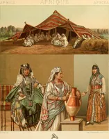 Picture 56 of 105 from Le costume historique. Cinq cents planches, trois cents en couleurs, or et argent, deux cents en camaieu. Types principaux du vêtement et de la parure, rapprochés de ceux de l'intérieur de l'habitation dans tous les temps et chez tous les peuples, avec de nombreux détails sur le mobilier, les armes, les objets usuels, les moyens de transport, etc (1888), leaf 262