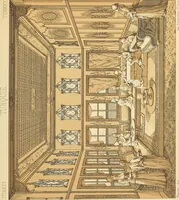 An illustration from Le costume historique. Cinq cents planches, trois cents en couleurs, or et argent, deux cents en camaieu. Types principaux du vêtement et de la parure, rapprochés de ceux de l'intérieur de l'habitation dans tous les temps et chez tous les peuples, avec de nombreux détails sur le mobilier, les armes, les objets usuels, les moyens de transport, etc (1888)