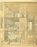 An illustration from Le costume historique. Cinq cents planches, trois cents en couleurs, or et argent, deux cents en camaieu. Types principaux du vêtement et de la parure, rapprochés de ceux de l'intérieur de l'habitation dans tous les temps et chez tous les peuples, avec de nombreux détails sur le mobilier, les armes, les objets usuels, les moyens de transport, etc (1888)