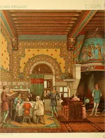 Picture 94 of 105 from Le costume historique. Cinq cents planches, trois cents en couleurs, or et argent, deux cents en camaieu. Types principaux du vêtement et de la parure, rapprochés de ceux de l'intérieur de l'habitation dans tous les temps et chez tous les peuples, avec de nombreux détails sur le mobilier, les armes, les objets usuels, les moyens de transport, etc (1888), leaf 447