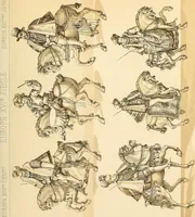An illustration from Le costume historique. Cinq cents planches, trois cents en couleurs, or et argent, deux cents en camaieu. Types principaux du vêtement et de la parure, rapprochés de ceux de l'intérieur de l'habitation dans tous les temps et chez tous les peuples, avec de nombreux détails sur le mobilier, les armes, les objets usuels, les moyens de transport, etc (1888)
