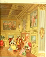 Picture 65 of 109 from Le costume historique. Cinq cents planches, trois cents en couleurs, or et argent, deux cents en camaieu. Types principaux du vêtement et de la parure, rapprochés de ceux de l'intérieur de l'habitation dans tous les temps et chez tous les peuples, avec de nombreux détails sur le mobilier, les armes, les objets usuels, les moyens de transport, etc (1888), leaf 262